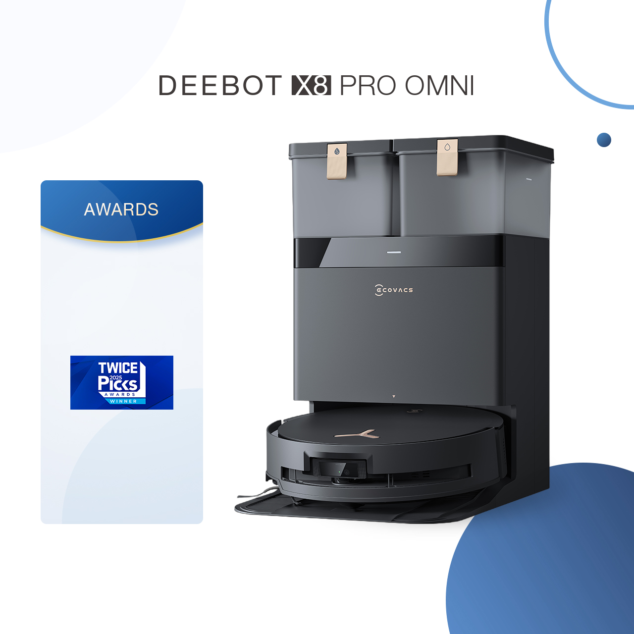 ECOVACS DEEBOT X8 PRO OMNI official product image