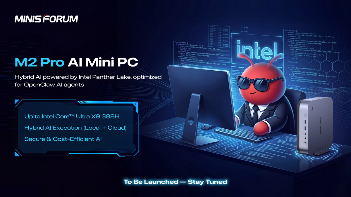 OpenClaw:Intel Panther Lake M2 Pro 帶來隱私與成本效益兼得