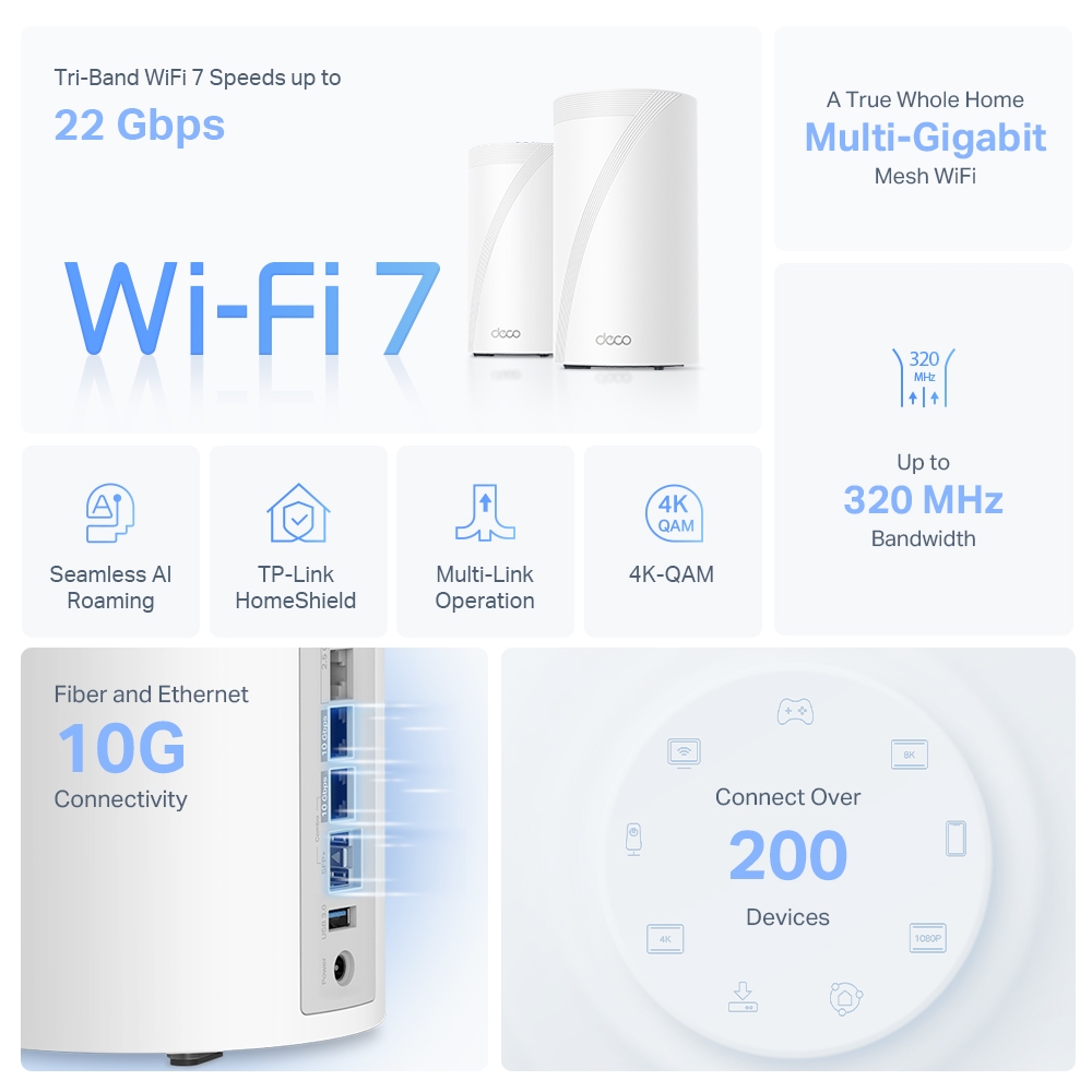 TP-Link Deco BE85 官方產品圖