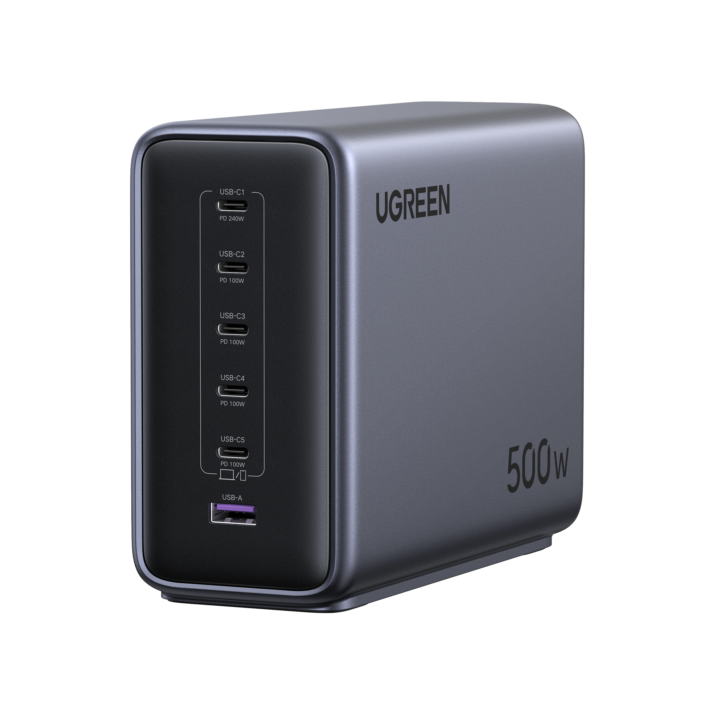 UGREEN Nexode 500W 6-Port Desktop Charger 官方產品圖